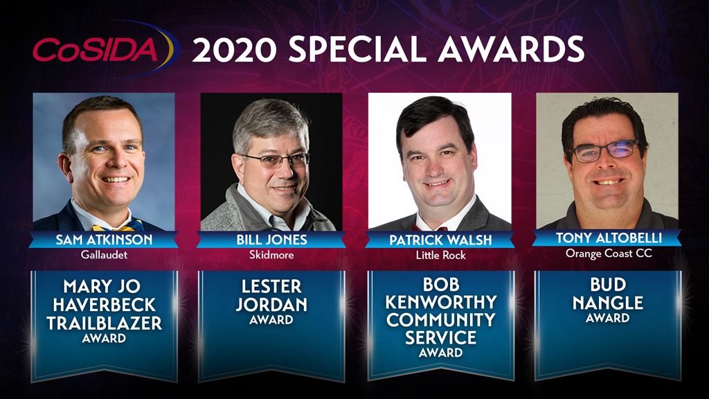 2020 Special Awards Announcements: Atkinson, Jones, Walsh and Altobelli Honored